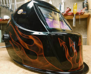 Northern Tool Model 19056 auto-darkening welding helmet.
